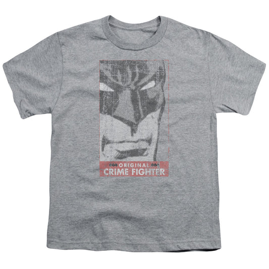 Batman Orginal Crime Fighter Kids Youth T Shirt Athletic Heather