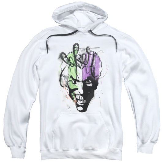 Batman Joker Airbrush Mens Hoodie White