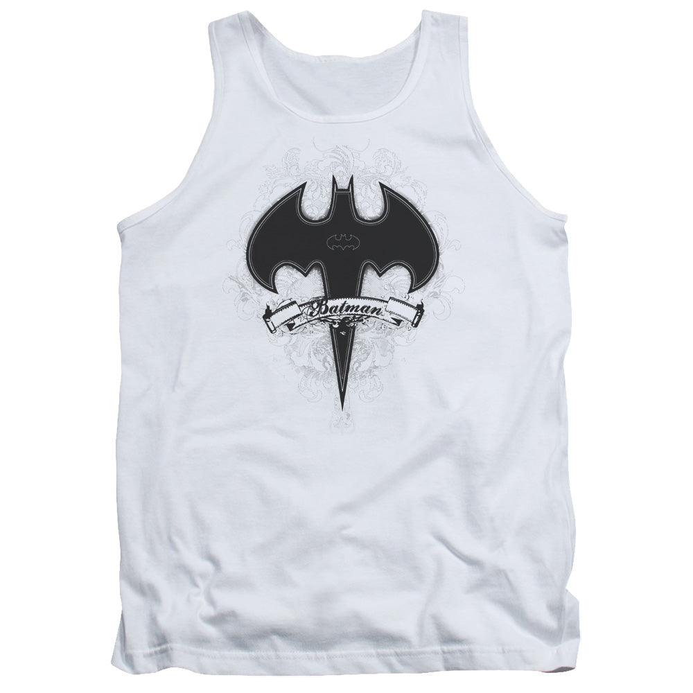 Batman Gothic Gotham Mens Tank Top Shirt White