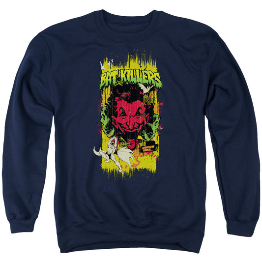 Batman Bat Killers 2 Mens Crewneck Sweatshirt Navy Blue