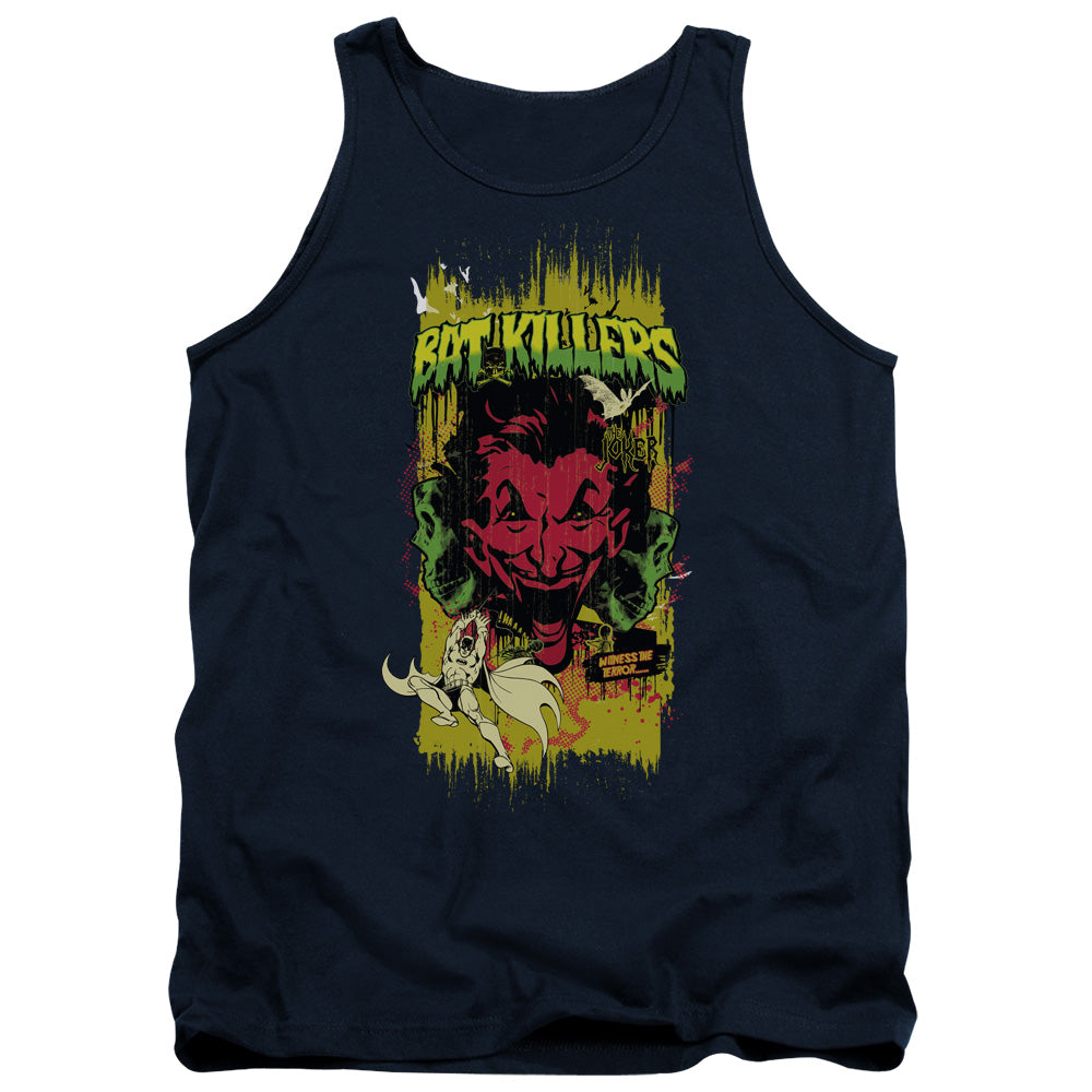 Batman Bat Killers 2 Mens Tank Top Shirt Navy Blue