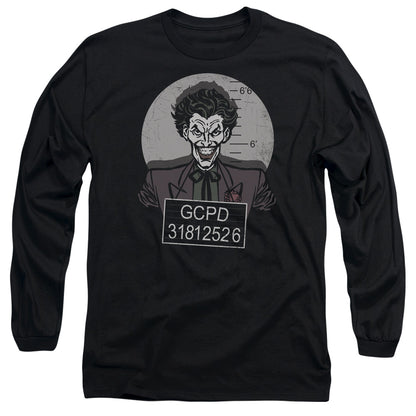 Batman Busted! Mens Long Sleeve Shirt Black