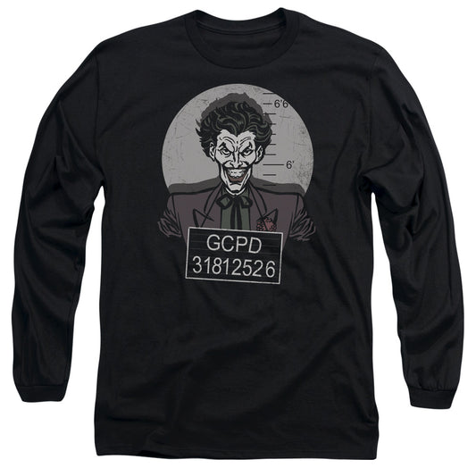 Batman Busted! Mens Long Sleeve Shirt Black