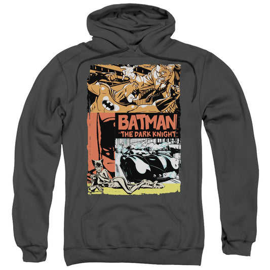 Batman Old Movie Poster Mens Hoodie Charcoal
