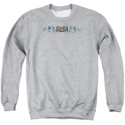 Batman Skateboard Bats Mens Crewneck Sweatshirt Athletic Heather