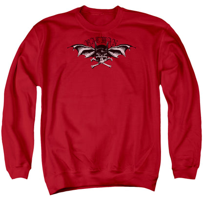 Batman Wings Of Wrath Mens Crewneck Sweatshirt Red