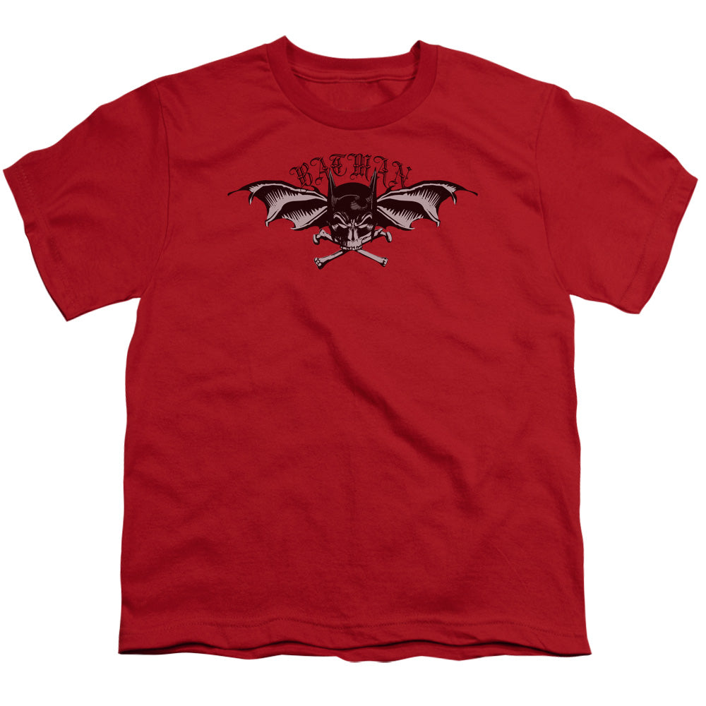 Batman Wings Of Wrath Kids Youth T Shirt Red