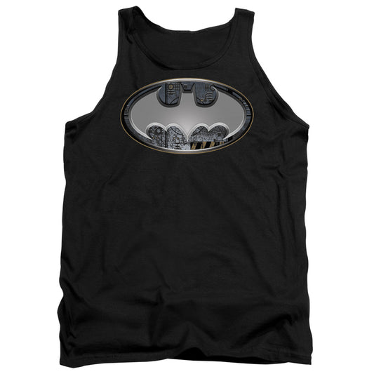 Batman Steel Wall Shield Mens Tank Top Shirt Black