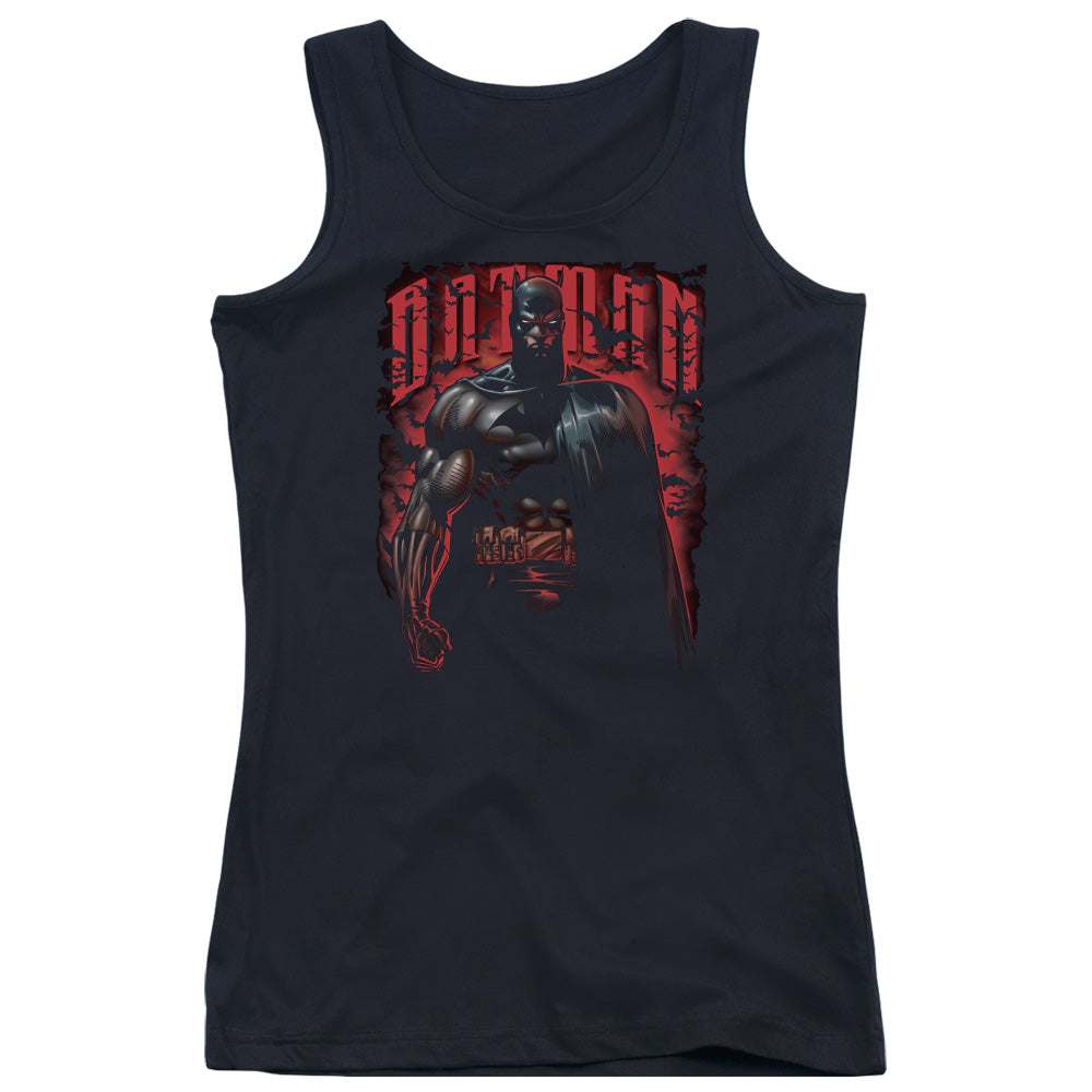 Batman Red Knight Womens Tank Top Shirt Black