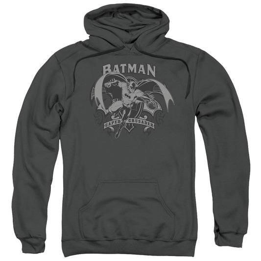 Batman Crusade Mens Hoodie Charcoal