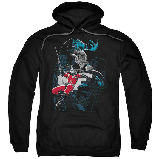 Batman Black And White Mens Hoodie Black