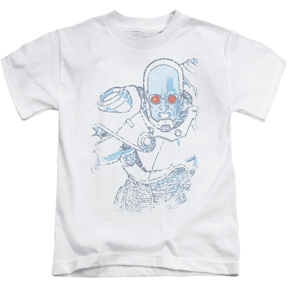 Batman Snowblind Freeze Juvenile Kids Youth T Shirt White