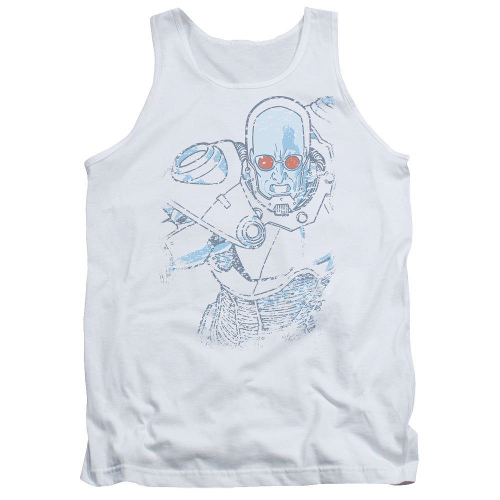 Batman Snowblind Freeze Mens Tank Top Shirt White