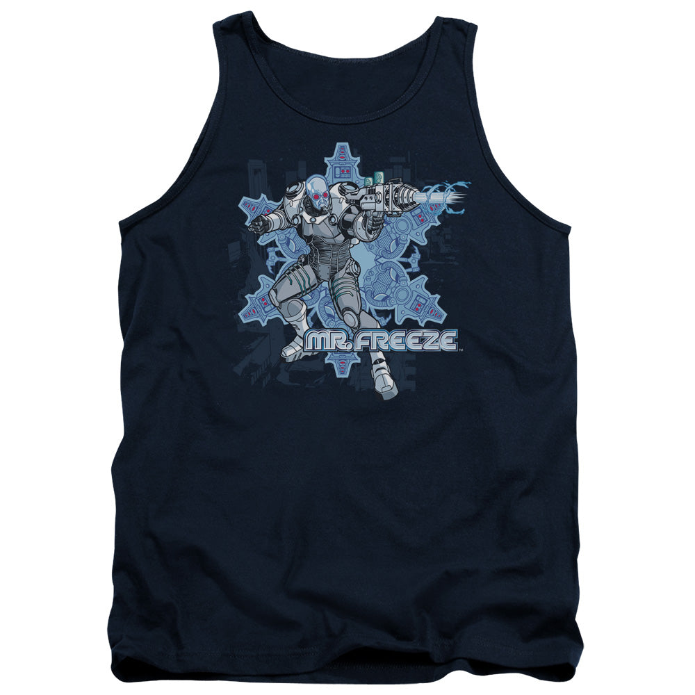 Batman Mr Freeze Mens Tank Top Shirt Navy Blue