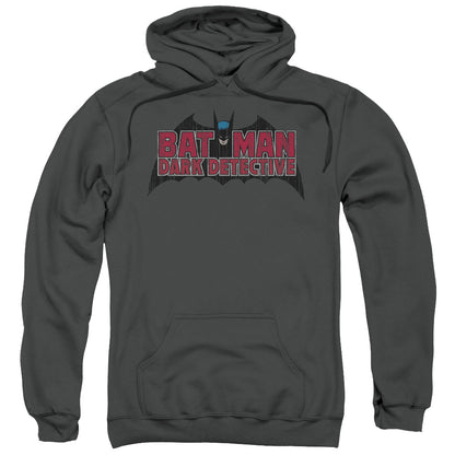Batman Dark Detective Mens Hoodie Charcoal