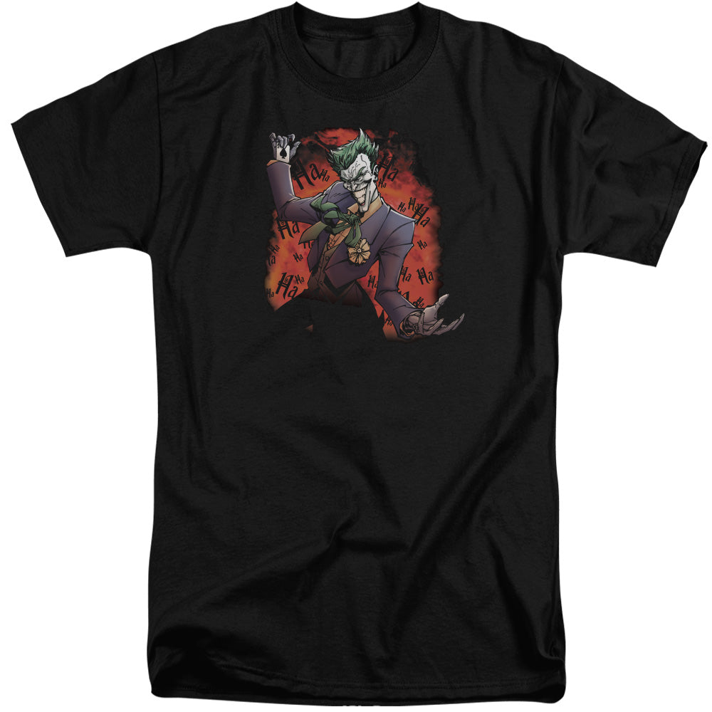 Batman Jokers Ave Mens Tall T Shirt Black