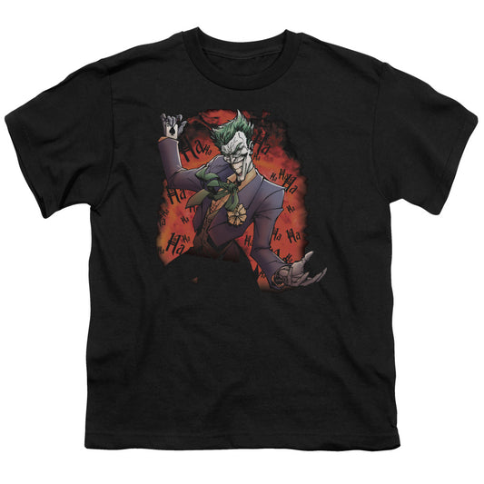 Batman Jokers Ave Kids Youth T Shirt Black