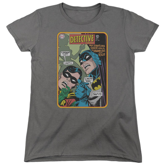 Batman Detective #380 Womens T Shirt Charcoal