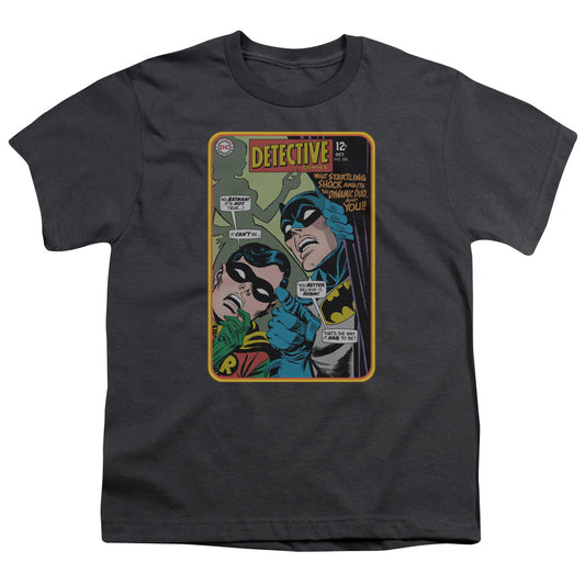 Batman Detective #380 Kids Youth T Shirt Charcoal