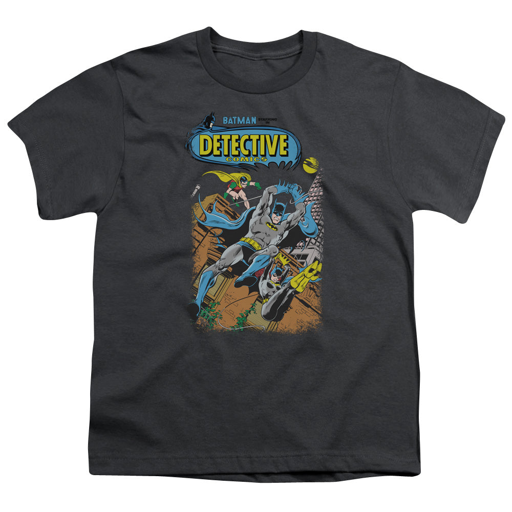 Batman Detective #487 Kids Youth T Shirt Charcoal
