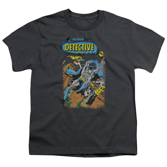 Batman Detective #487 Kids Youth T Shirt Charcoal