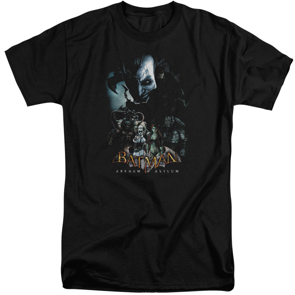 Batman Aa Five Against One Mens Tall T Shirt Black