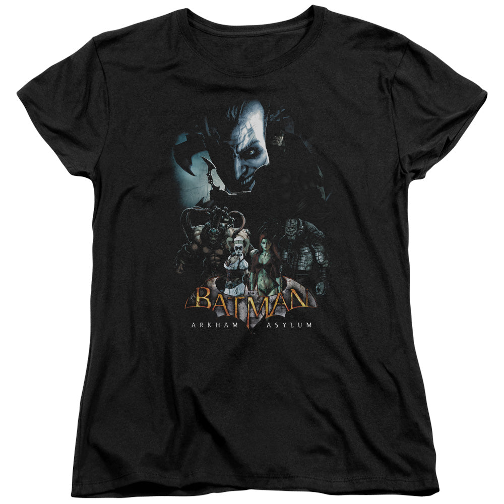 Batman Aa Five Against One Womens T Shirt Black