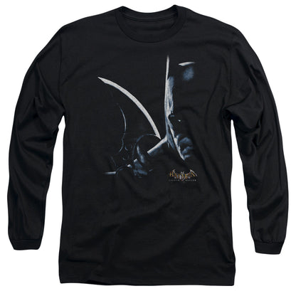 Batman Aa Arkham Batman Mens Long Sleeve Shirt Black
