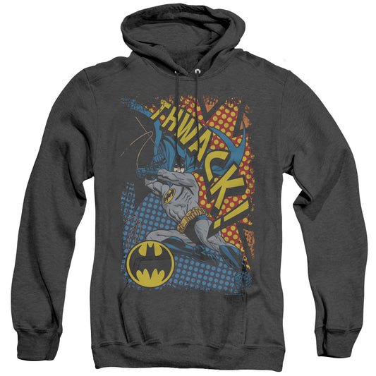 Batman Thwack Heather Mens Hoodie Black