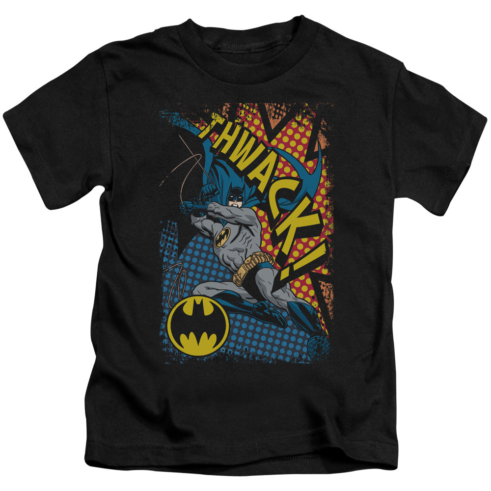 Batman Thwack Juvenile Kids Youth T Shirt Black
