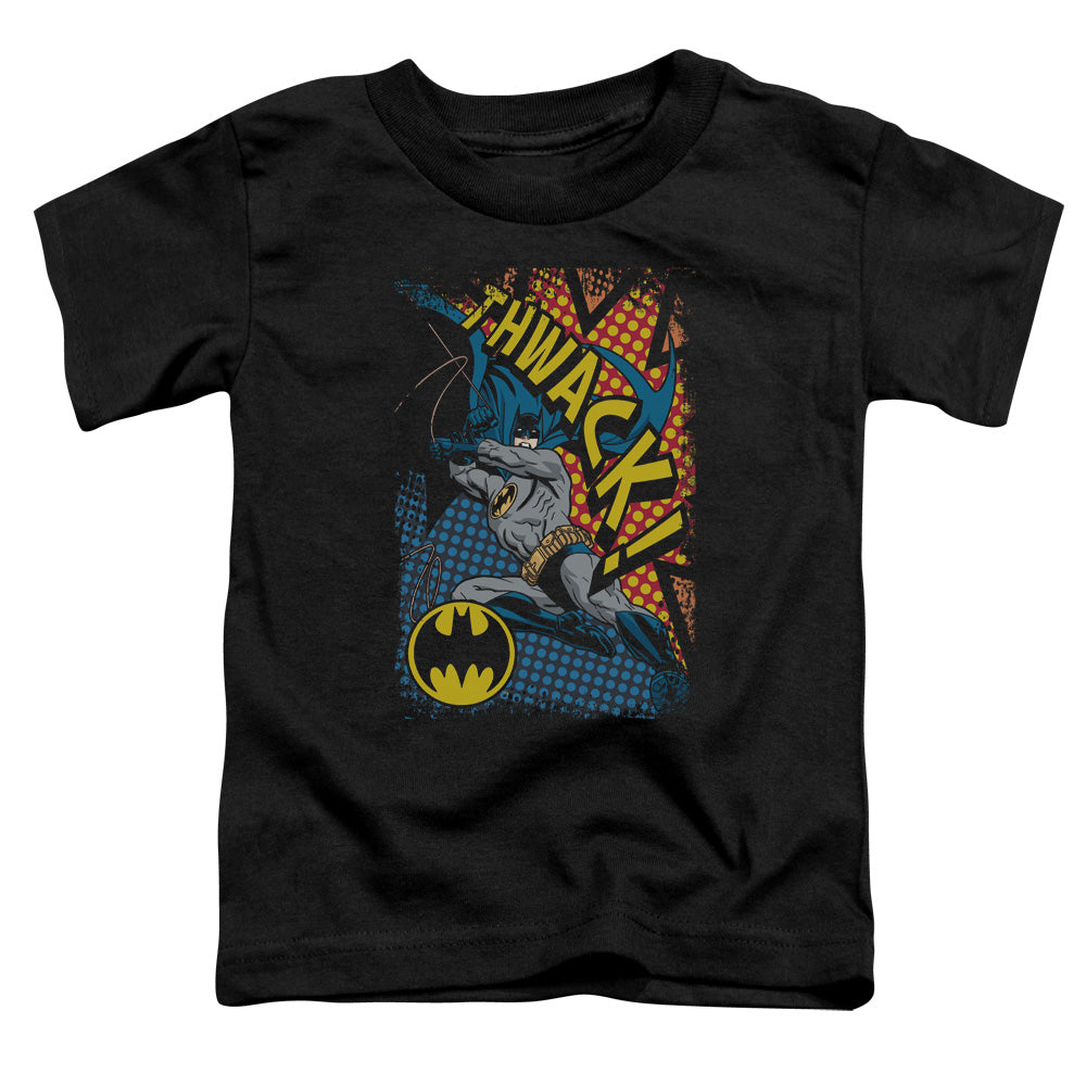 Batman Thwack Toddler Kids Youth T Shirt Black