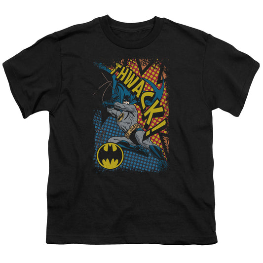 Batman Thwack Kids Youth T Shirt Black