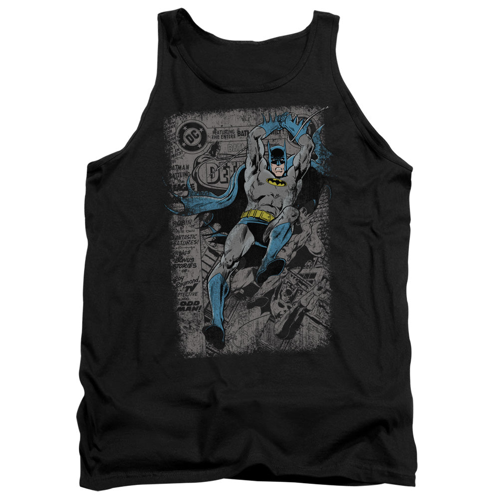 Batman Detective #487 Distress Mens Tank Top Shirt Black