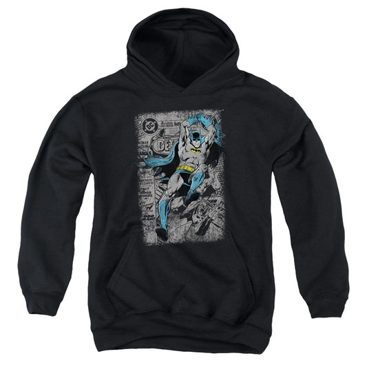 Batman Detective #487 Distress Kids Youth Hoodie Black