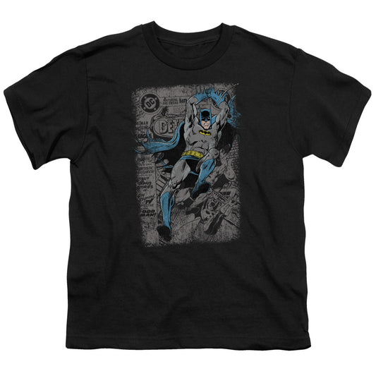 Batman Detective #487 Distress Kids Youth T Shirt Black