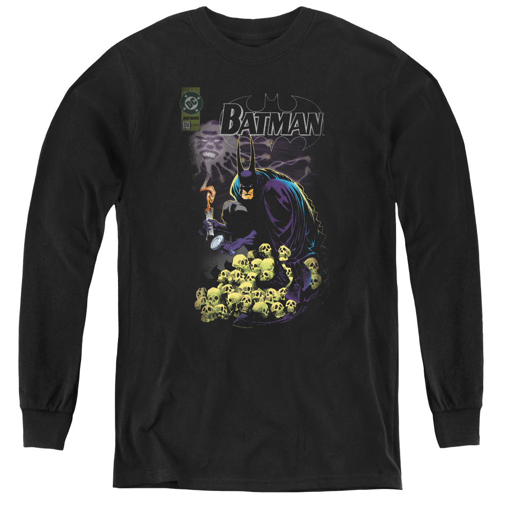 Batman Cover #516 Long Sleeve Kids Youth T Shirt Black