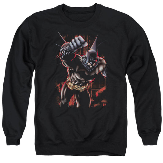 Batman Crimson Knight Mens Crewneck Sweatshirt Black