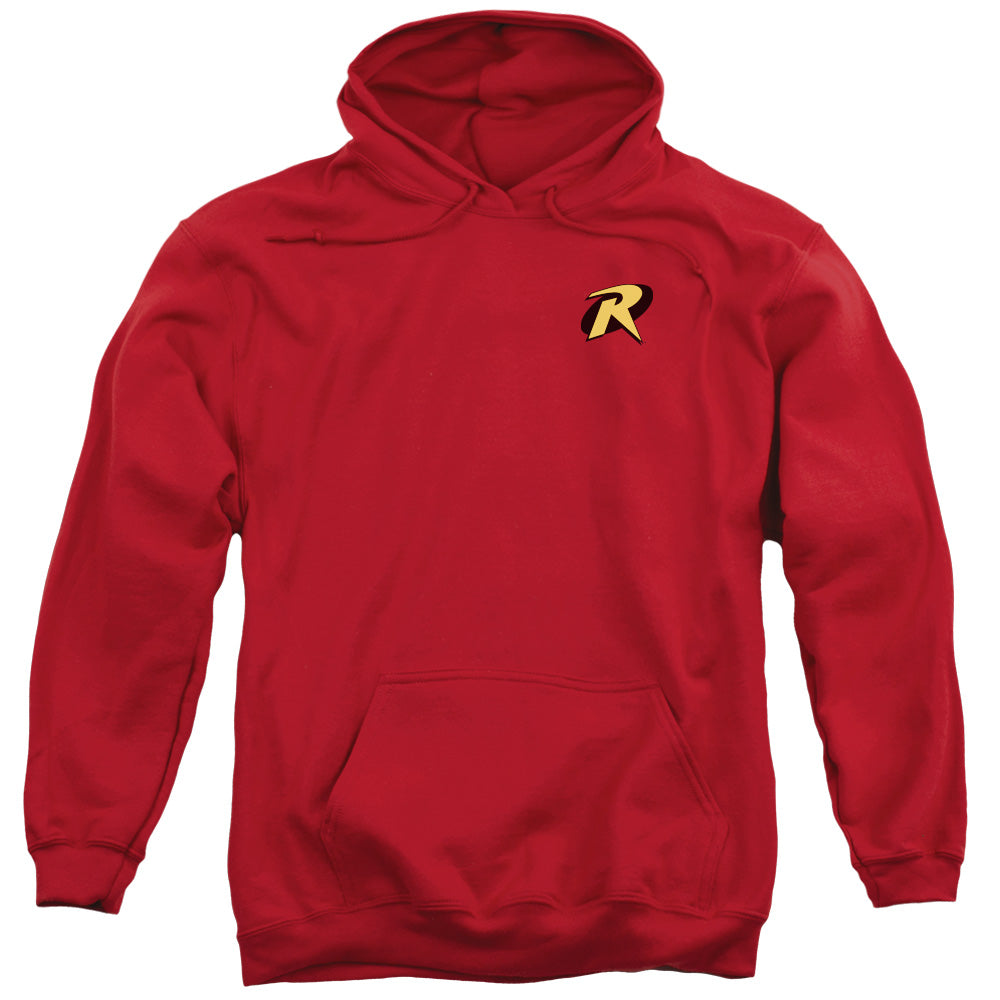 Batman Robin Logo Mens Hoodie Red