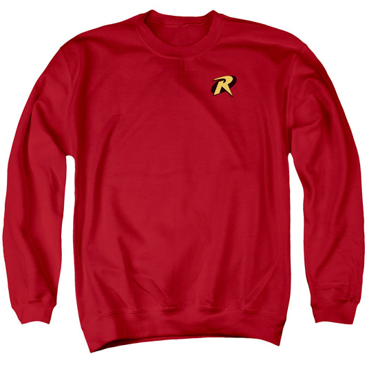 Batman Robin Logo Mens Crewneck Sweatshirt Red