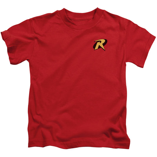 Batman Robin Logo Juvenile Kids Youth T Shirt Red