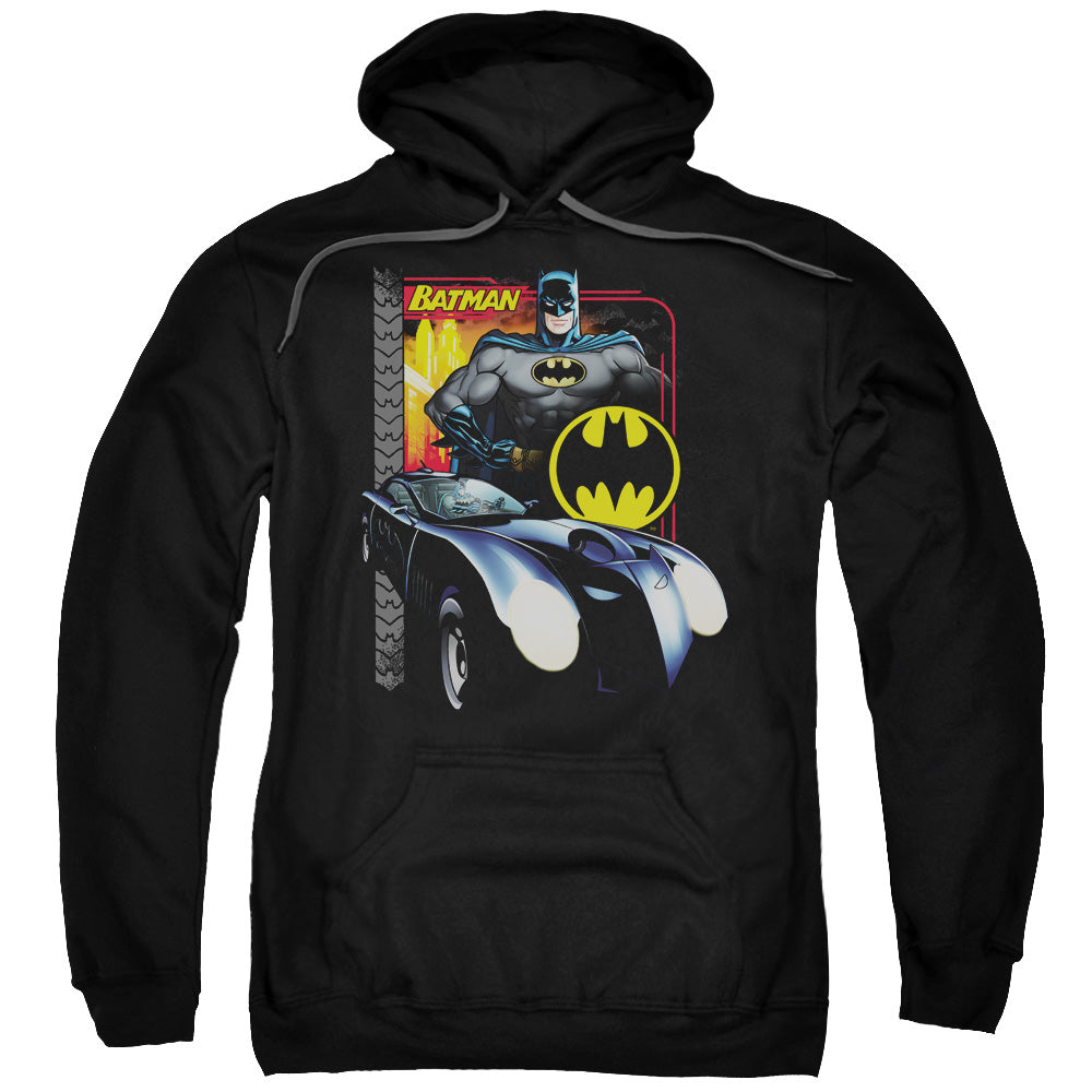 Batman Bat Racing Mens Hoodie Black