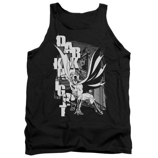 Batman Vertical Leters Mens Tank Top Shirt Black