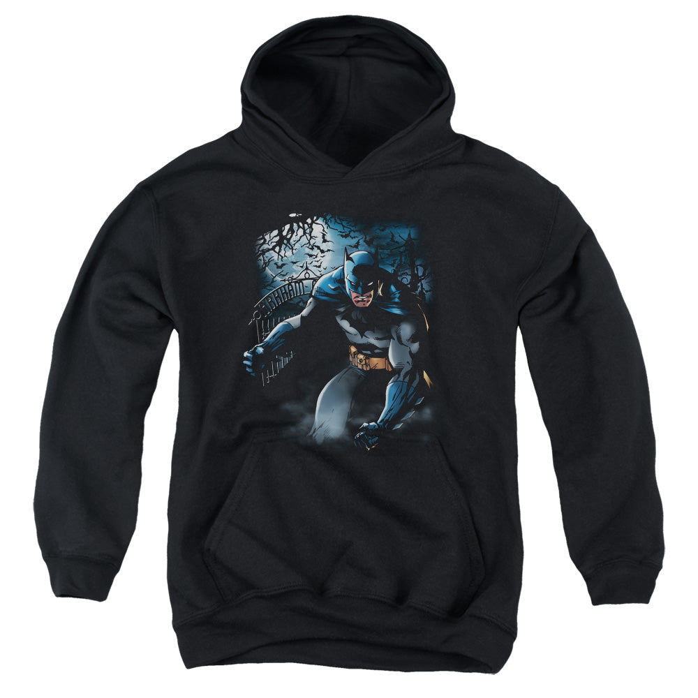 Batman Light Of The Moon Kids Youth Hoodie Black