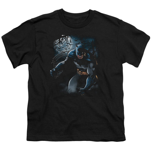 Batman Light Of The Moon Kids Youth T Shirt Black
