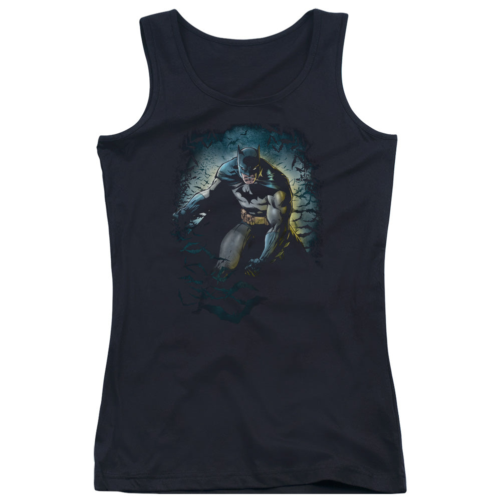 Batman Bat Cave Womens Tank Top Shirt Black