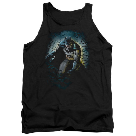 Batman Bat Cave Mens Tank Top Shirt Black