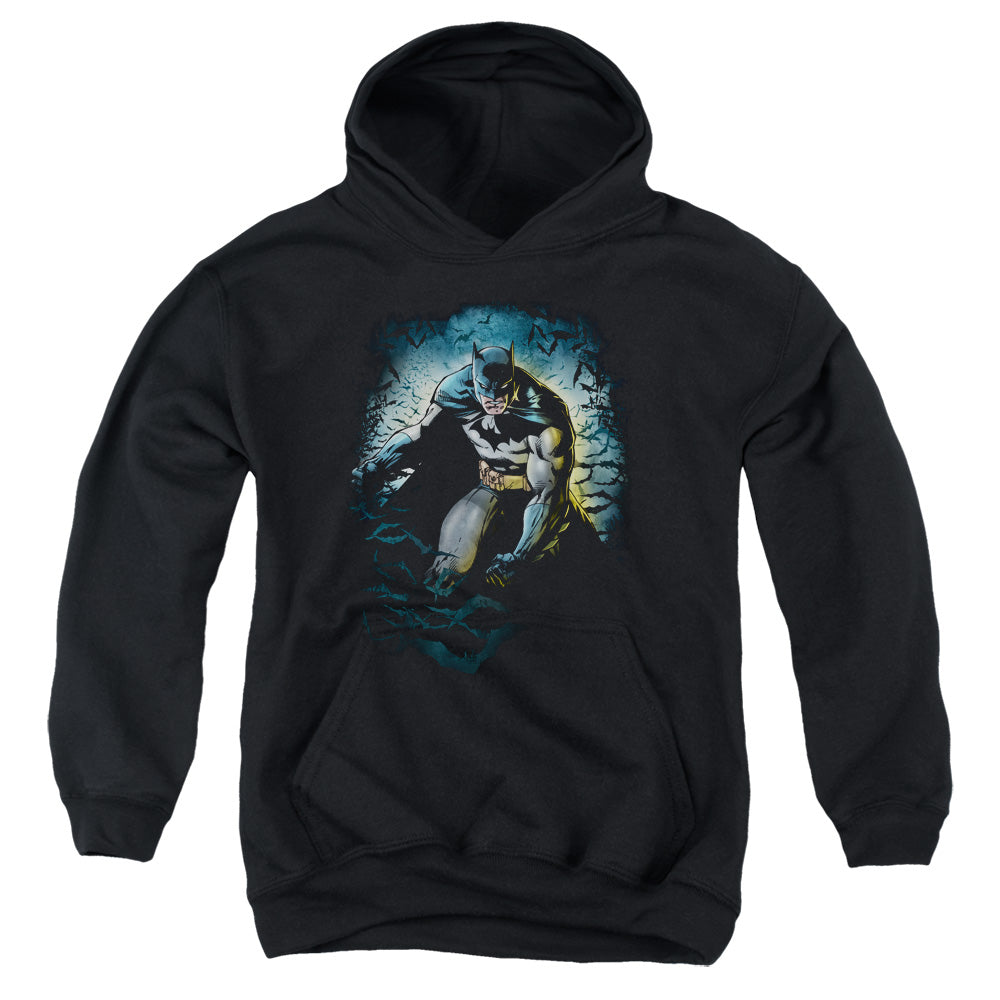 Batman Bat Cave Kids Youth Hoodie Black