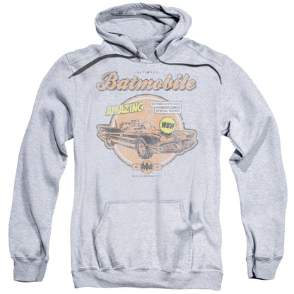 Batman Amazing Batmobile Mens Hoodie Athletic Heather