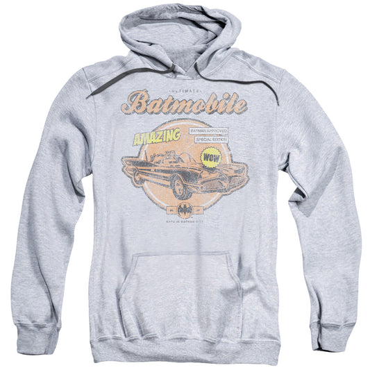 Batman Amazing Batmobile Mens Hoodie Athletic Heather