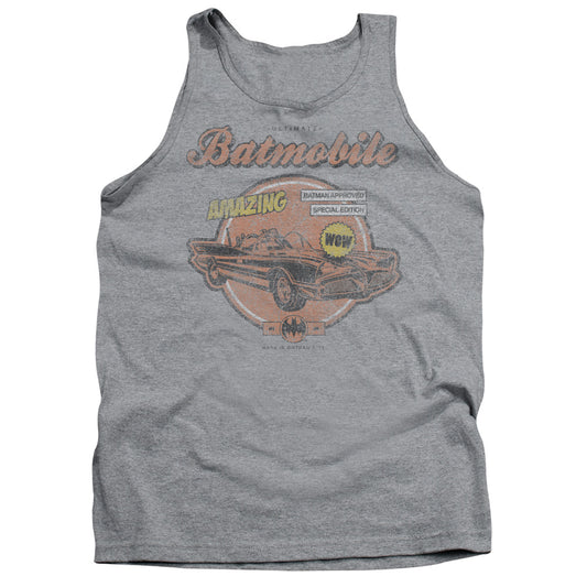 Batman Amazing Batmobile Mens Tank Top Shirt Athletic Heather